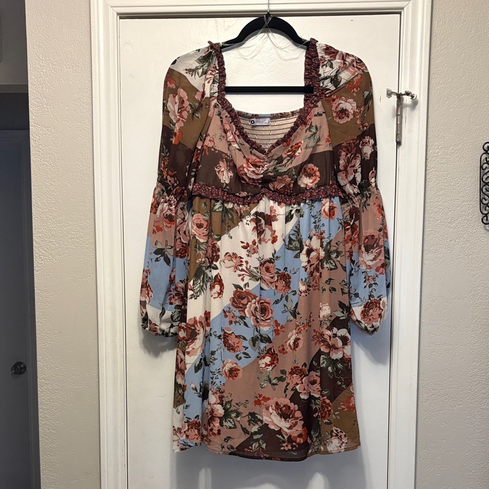 Floral Long Sleeve Dress